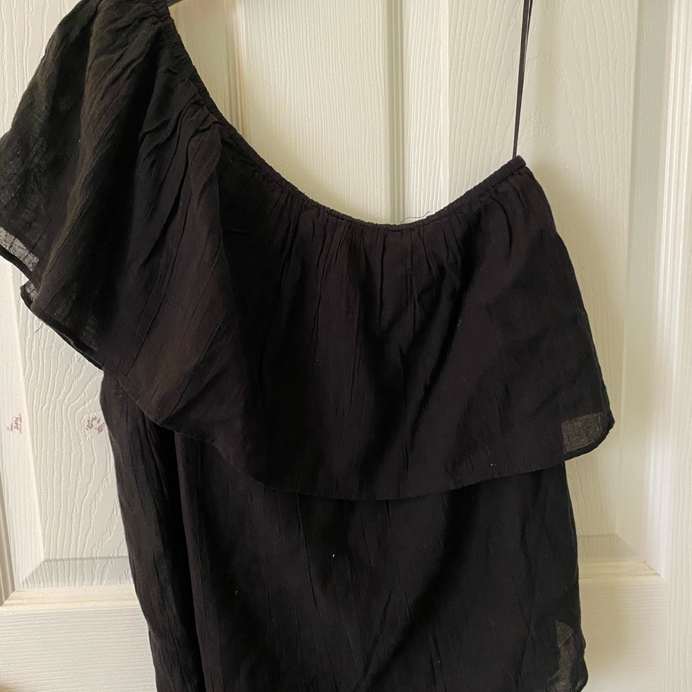 Off the shoulder black top